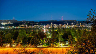 Downtown Portland, OR from Mt. Tabor